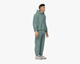 Asian Man in Tracksuit 3D 모델 