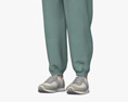Asian Man in Tracksuit Modello 3D