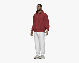 Middle Eastern Man in Tracksuit 3D model