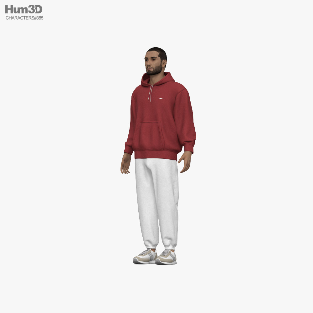 Middle Eastern Man in Tracksuit 3D 모델 