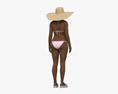 African-American Woman in Bikini 3Dモデル