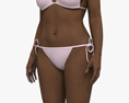 African-American Woman in Bikini 3D 모델 