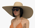 Asian Woman in Bikini Modelo 3D