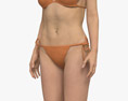 Asian Woman in Bikini 3D модель