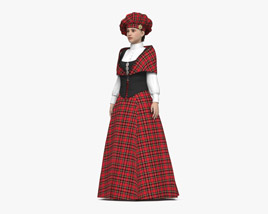 Traditional Scottish Highland Dress Modelo 3D