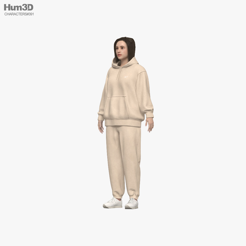 Woman in Tracksuit 3D модель