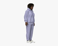 African-American Woman in Tracksuit Modello 3D