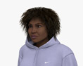 African-American Woman in Tracksuit 3D-Modell
