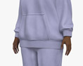 African-American Woman in Tracksuit 3d model