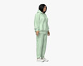 Asian Woman in Tracksuit Modello 3D