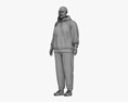 Middle Eastern Woman in Tracksuit Modèle 3d
