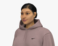 Middle Eastern Woman in Tracksuit 3d model