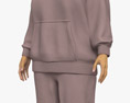 Middle Eastern Woman in Tracksuit Modello 3D