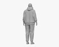 Middle Eastern Woman in Tracksuit 3D 모델 