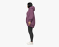 Asian Woman in Oversize Hoodie 3Dモデル
