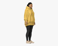 Middle Eastern Woman in Oversize Hoodie 3D-Modell