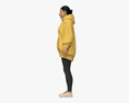 Middle Eastern Woman in Oversize Hoodie 3D-Modell