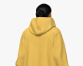 Middle Eastern Woman in Oversize Hoodie Modello 3D