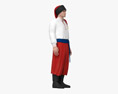 Man in Traditional Ukrainian Clothes Modèle 3d