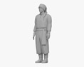 Man in Traditional Ukrainian Clothes 3d model