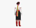 Woman in Traditional Ukrainian Clothes Modelo 3D