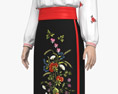 Woman in Traditional Ukrainian Clothes Modèle 3d