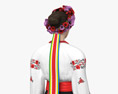 Woman in Traditional Ukrainian Clothes Modello 3D