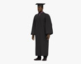 African-American Graduate Student 3D модель