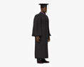 African-American Graduate Student 3d model