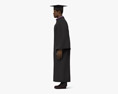 African-American Graduate Student 3D модель