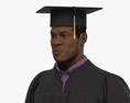 African-American Graduate Student Modèle 3d