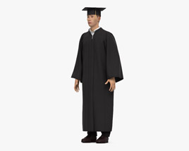 Asian Graduate Student 3D 모델 