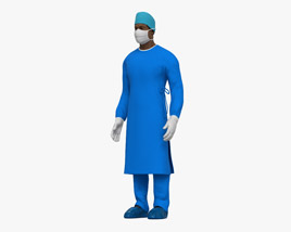 African-American Surgeon 3D модель