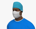 African-American Surgeon Modello 3D
