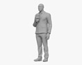 African-American TV reporter 3D-Modell