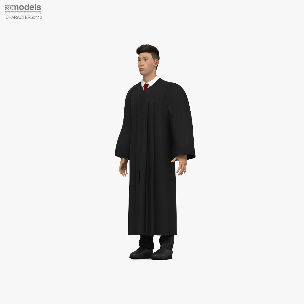 Asian Judge Modello 3D