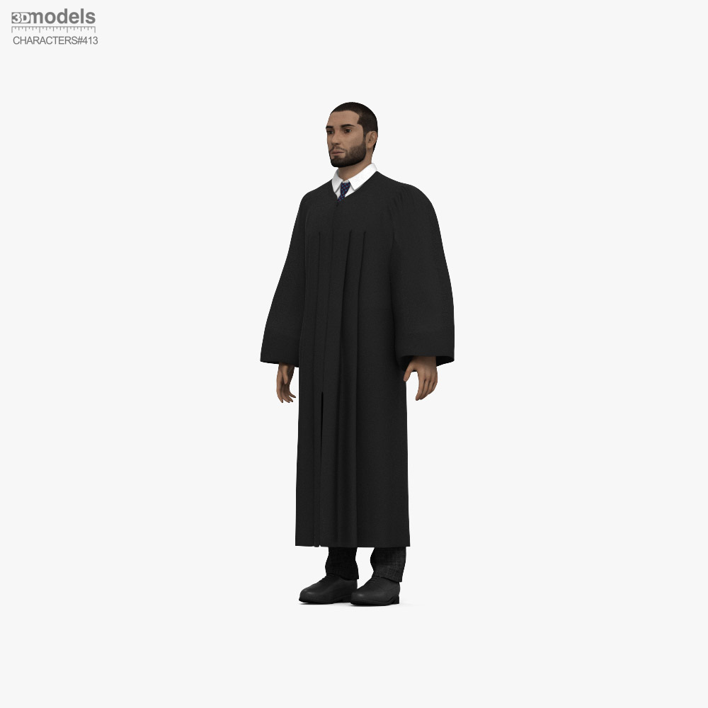 Middle Eastern Judge 3D модель