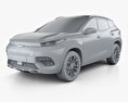 Chery Exeed TX 2020 3D-Modell clay render