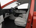 Chery E3 com interior 2016 Modelo 3d assentos