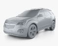 Chevrolet Equinox 2013 3d model clay render