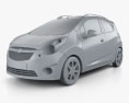 Chevrolet Spark (Beat) 2010 3d model clay render