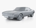 Chevrolet Camaro SS 1970 3D模型 clay render