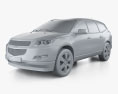 Chevrolet Traverse LTZ 2014 3D 모델  clay render
