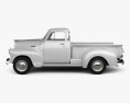Chevrolet Advance Design Pickup 1951 3D 모델  side view