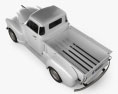 Chevrolet Advance Design Pickup 1951 3D-Modell Draufsicht