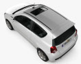 Chevrolet Aveo 3door 2010 3d model top view