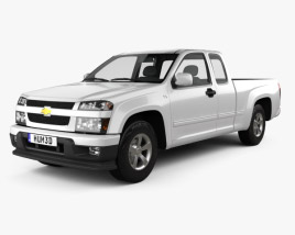3D model of Chevrolet Colorado Extended Cab 2014
