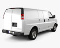 Chevrolet Express 패널 밴 2008 3D 모델  back view