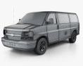 Chevrolet Express Panel Van 2008 3D модель wire render
