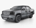 Chevrolet Avalanche 2014 3d model wire render